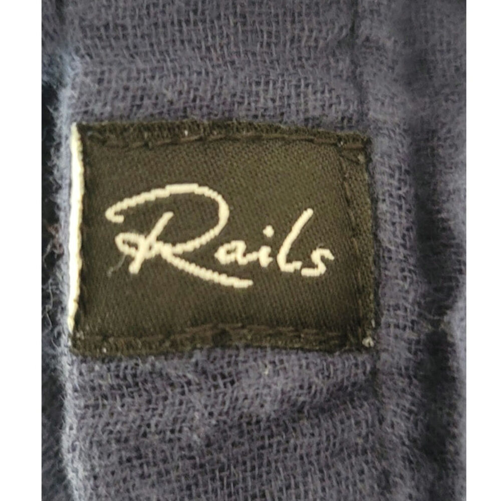 100% Organic Cotton Guazy Long Sleeve Blue Button-down Top Natural Shell Buttons - Picture 10 of 10